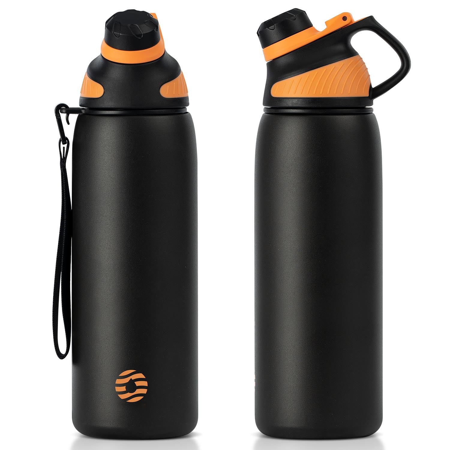 Sports Stainless Steel Insulated Water Bottle 26 oz Black&Navy