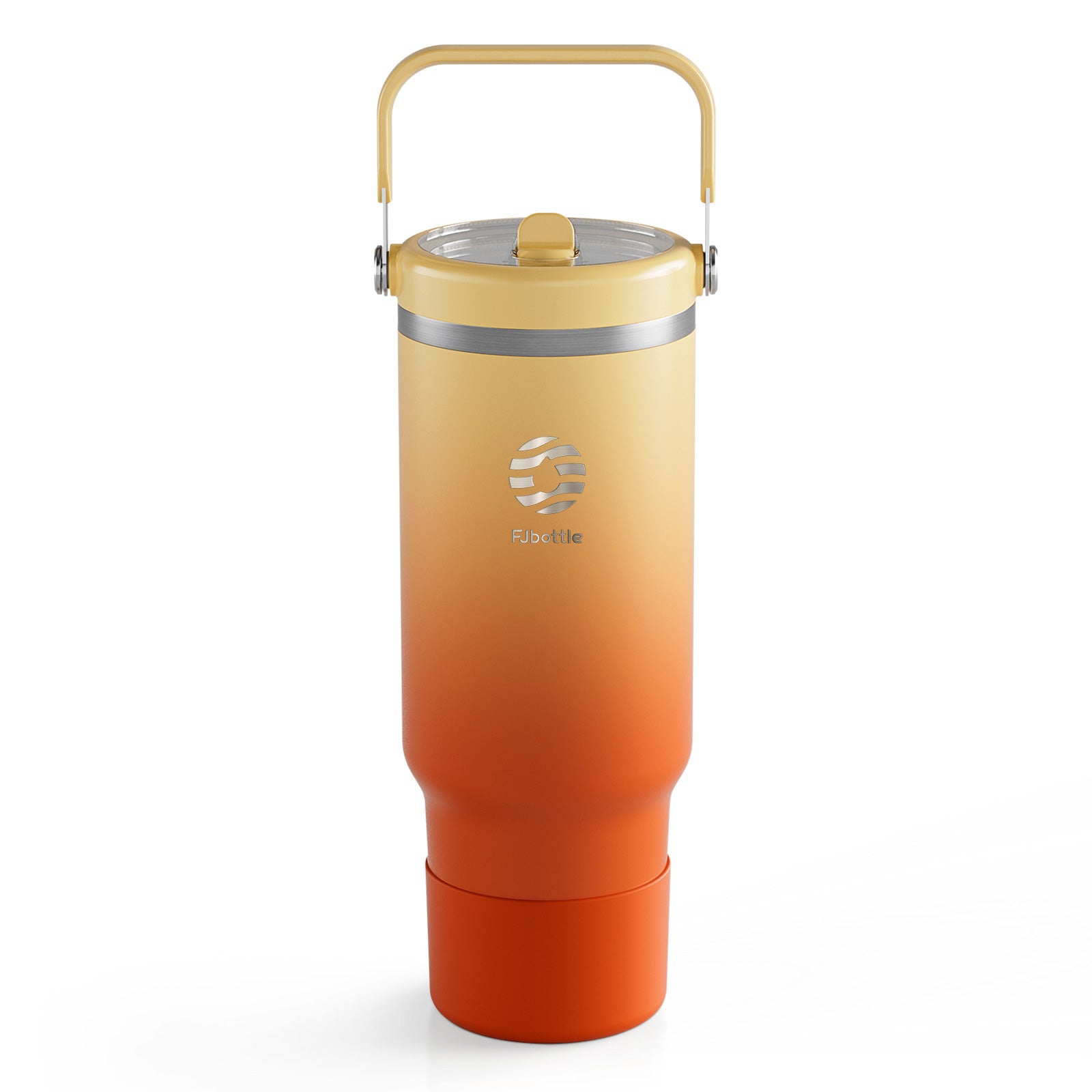 40 oz Stainless Steel Tumbler with Flip Straw and Handle, BPA-Free