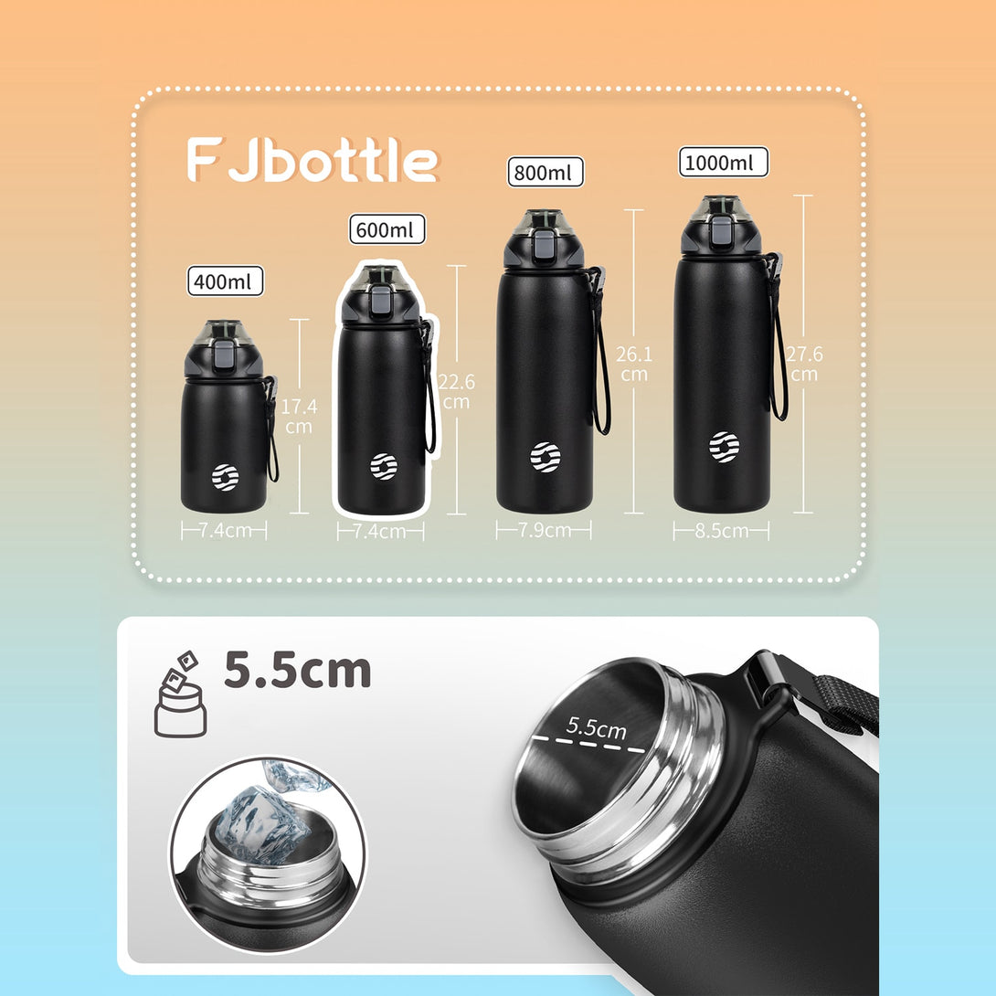 Fjbottle Stainless Steel Insulated Water Bottles -34oz/1000ml