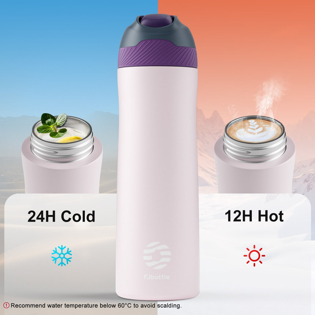 18 oz Stainless Steel Insulated Water Bottle With Straw