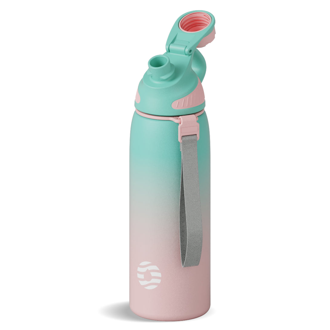 27 oz Stainless Steel Insulated Water Bottle With Spout With Magnetic Lid