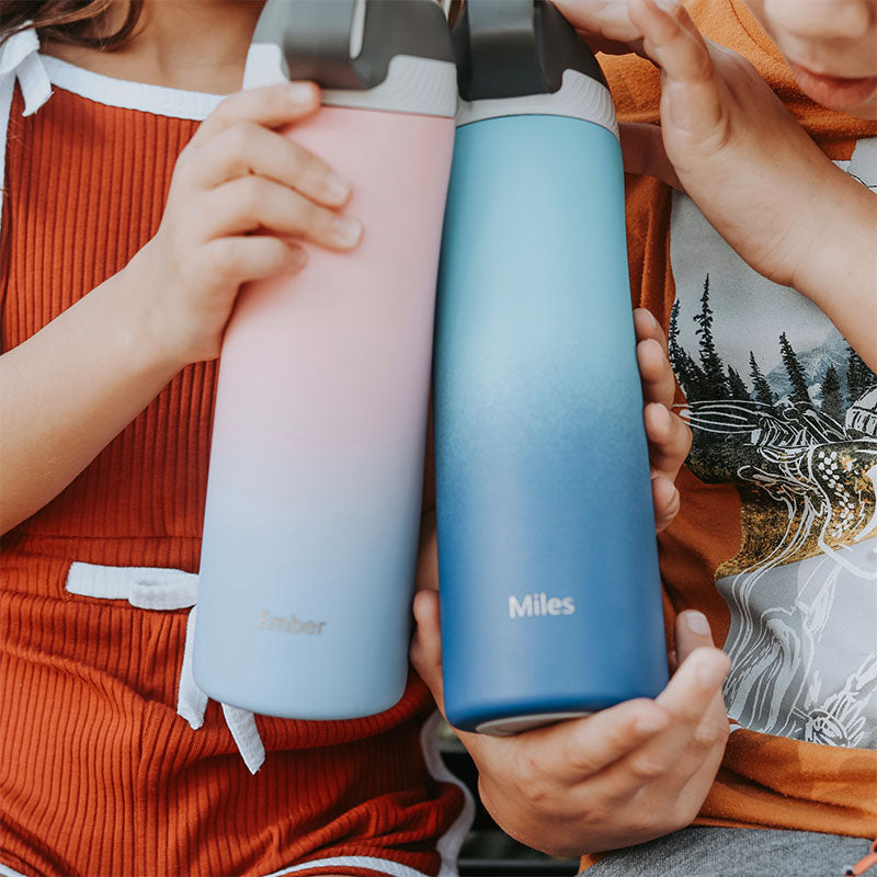 20 oz Stainless Steel Insulated Kids Water Bottle With Straw – FJBottle  Official Website