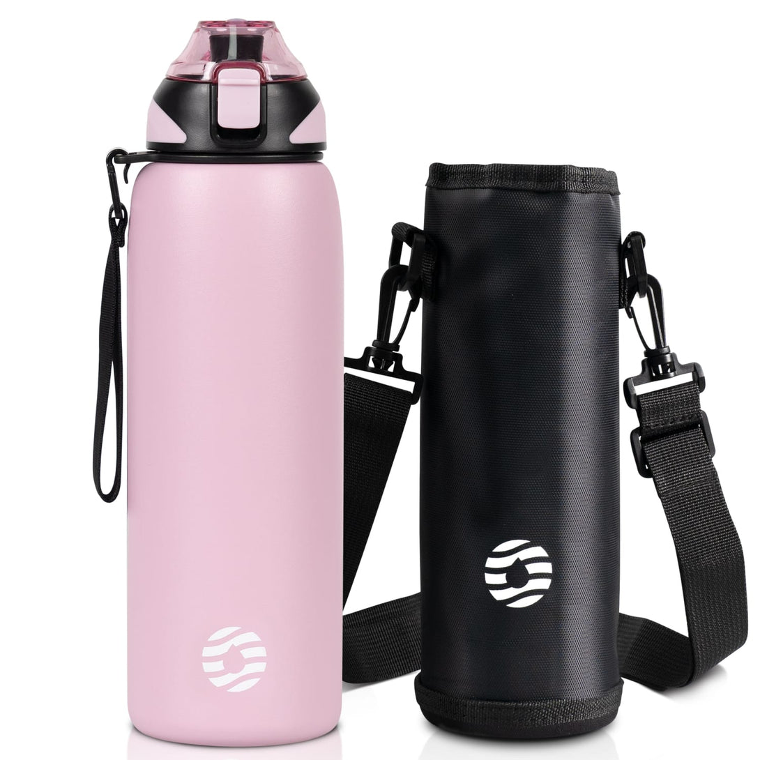 Auction Ohio  3 Simple Modern Insulated Water Bottles with Straw