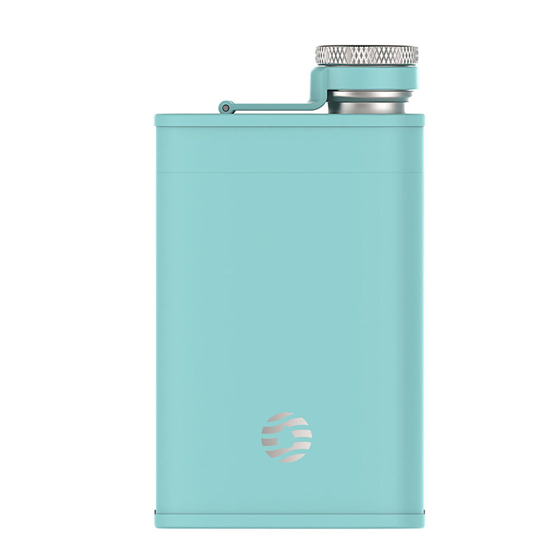 Hip Flask Mint Green Stainless Steel 