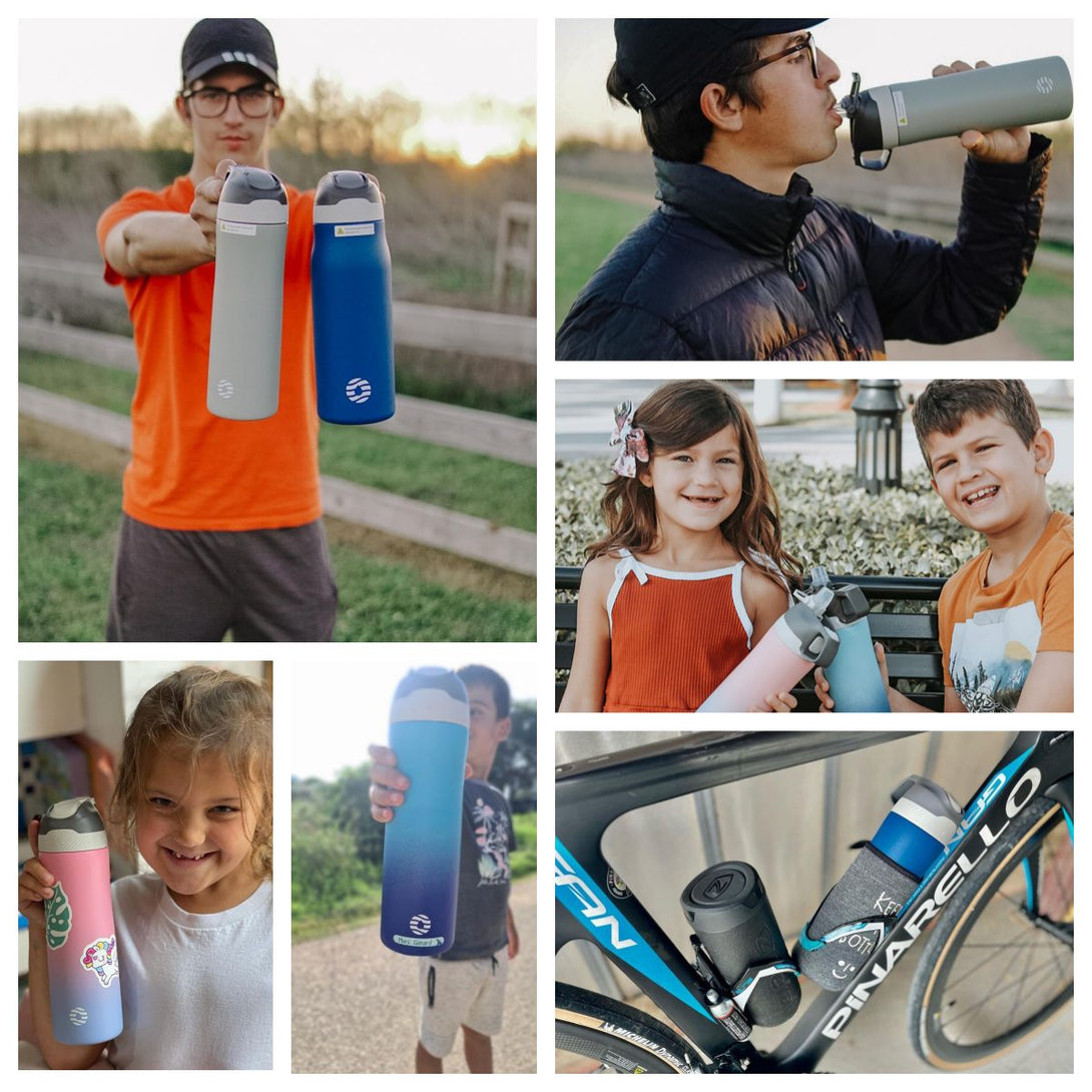 18 oz Stainless Steel Insulated Water Bottle With Straw