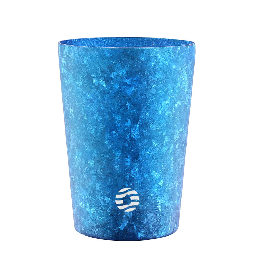 best titanium water bottle for coffee blue