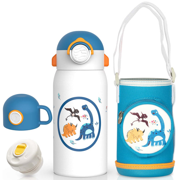 kids water bottle with carrying strap