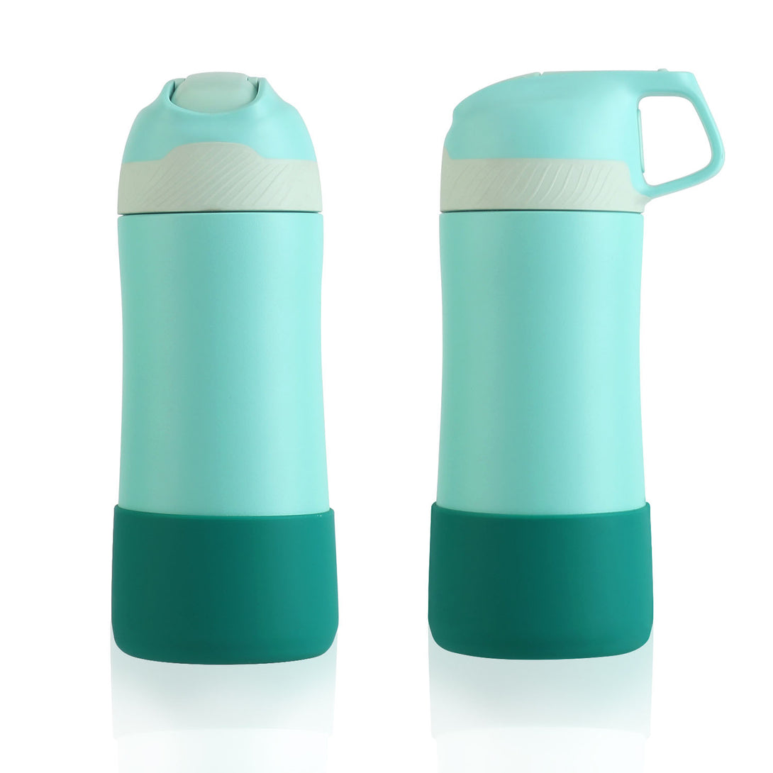 kids thermos water bottle green colors