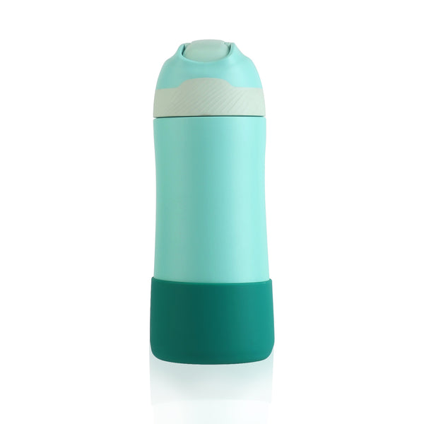 kids thermos water bottle green